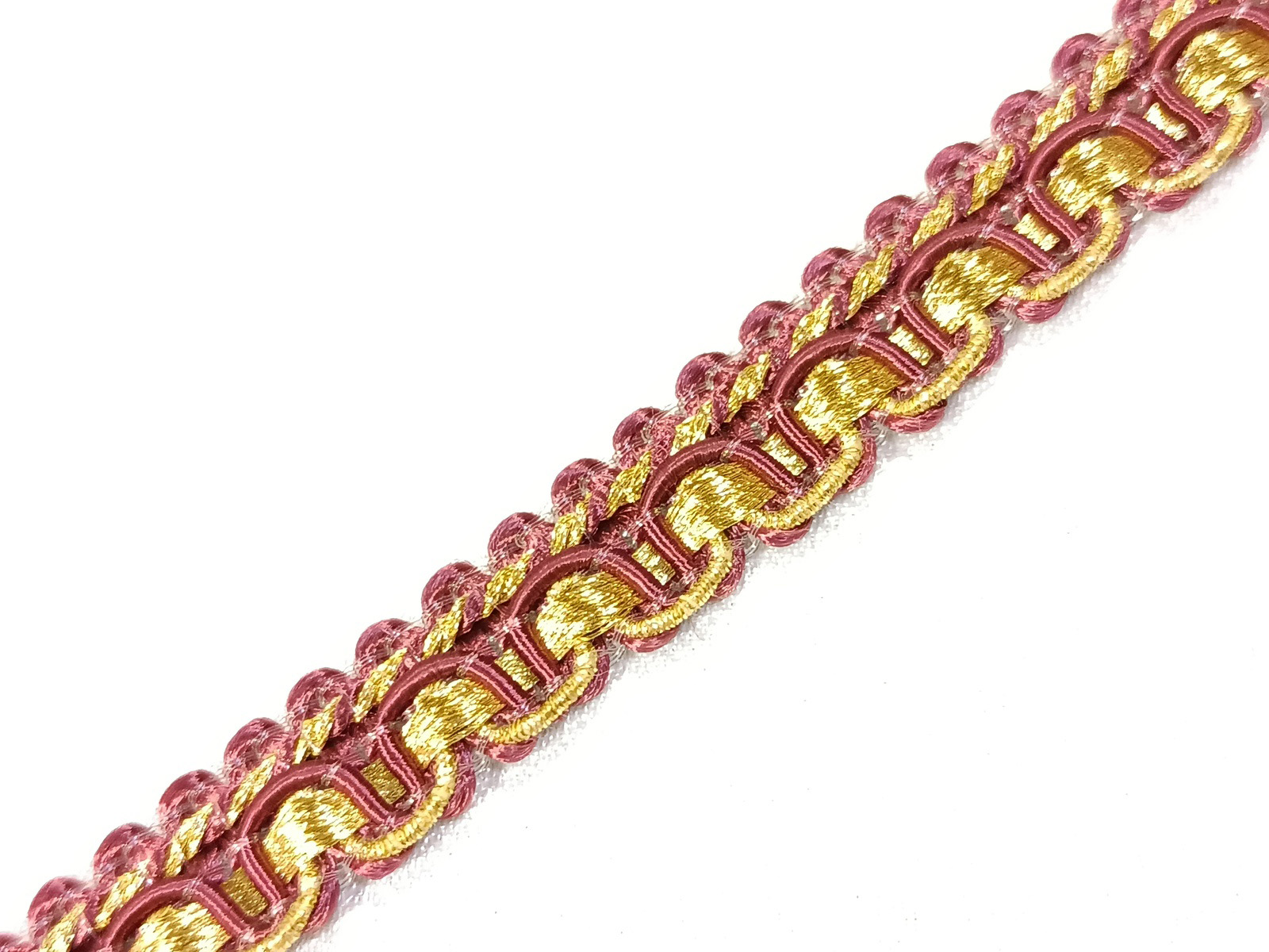 Pasamanería Ondas Filo Mezquita Berengena/ Oro
