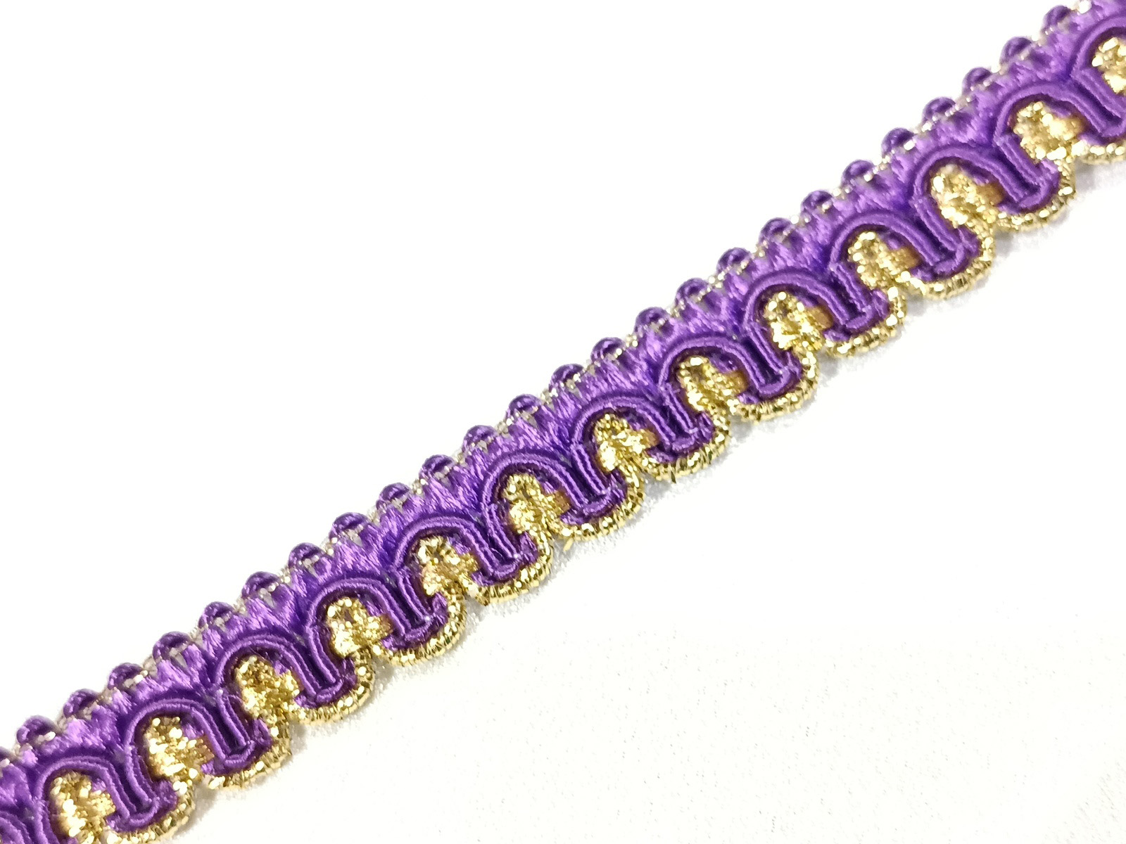 Pasamanería Ondas Filo Mezquita Morado/ Oro