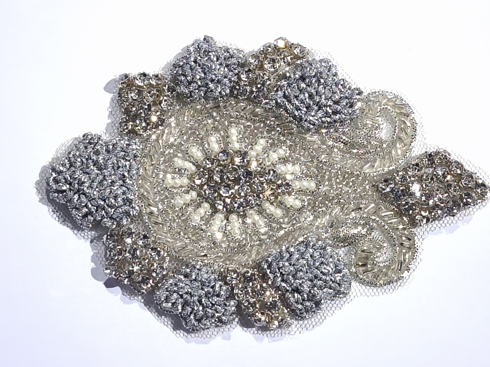 Aplicación Punta lanza Gris/Cristal