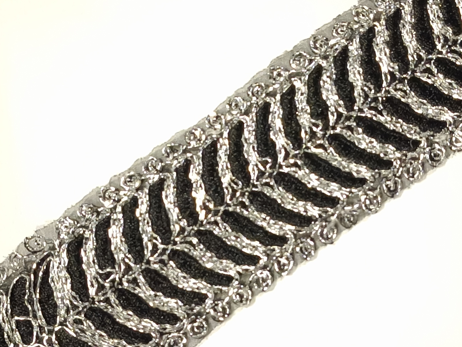 Cenefa Aquiles Negro - Plata