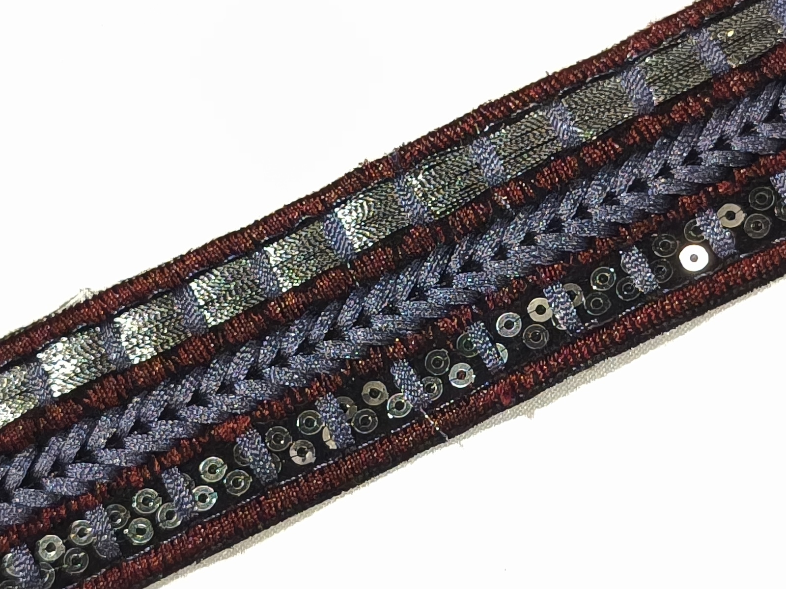 Cenefa Tahur Morado/Burdeos/Plata