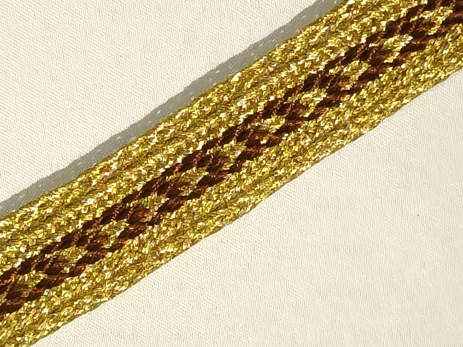 Pasamanería Galón Eclesiastico Marrón Oro