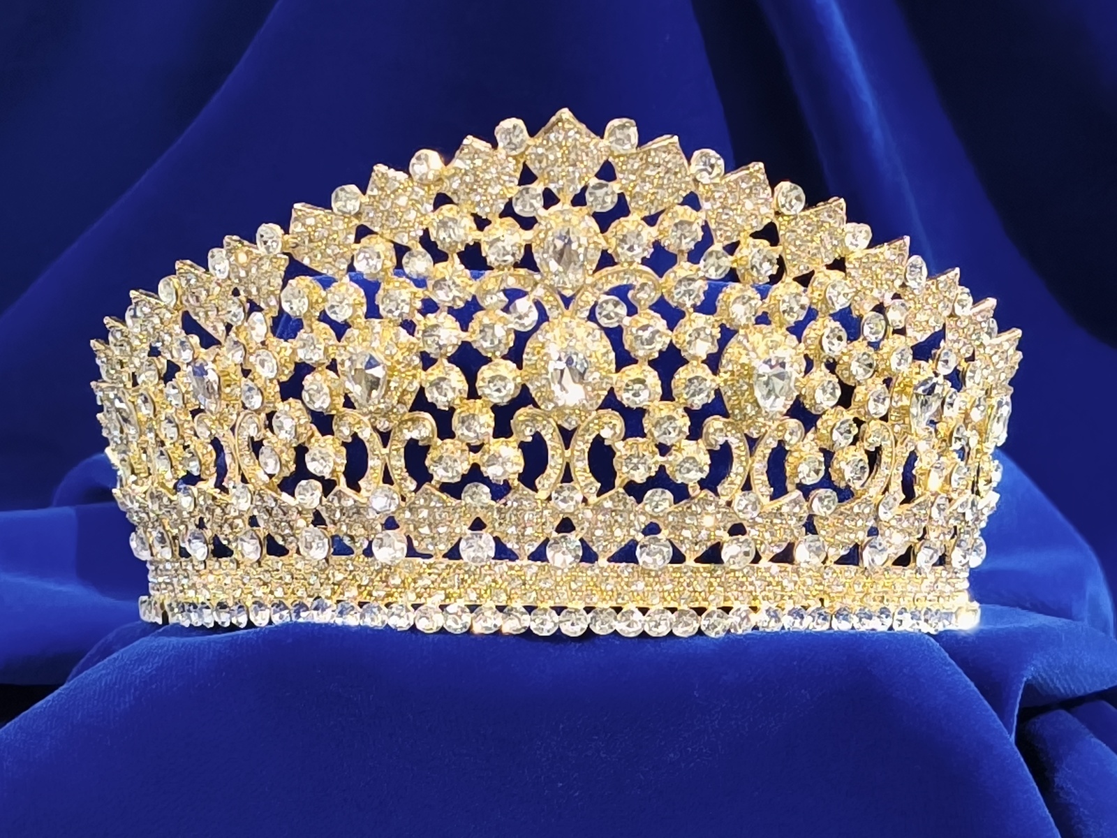 Corona Cristal Isabel Oro