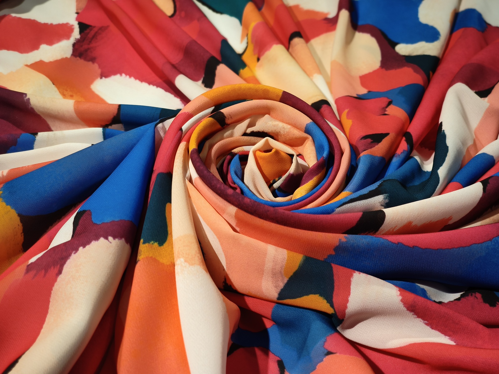 Gasa Estampada Multicolor Acuarela