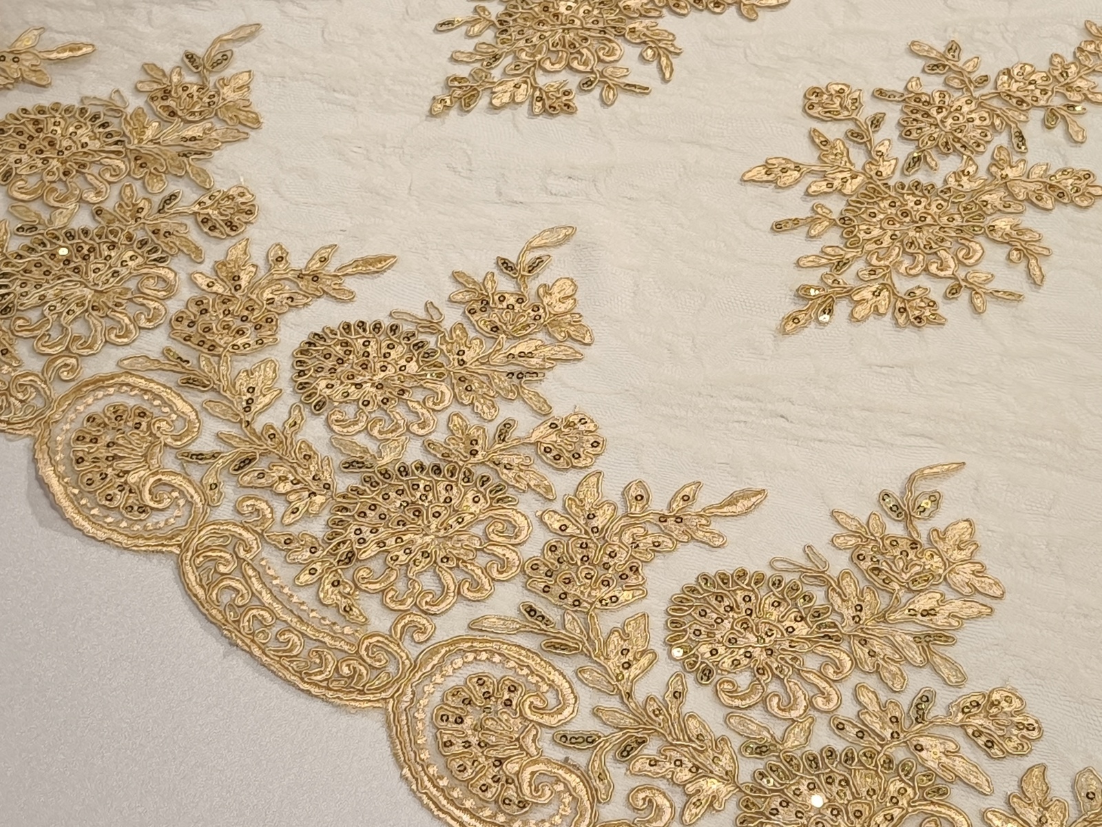 Encaje Flor Rebrode Melocotón